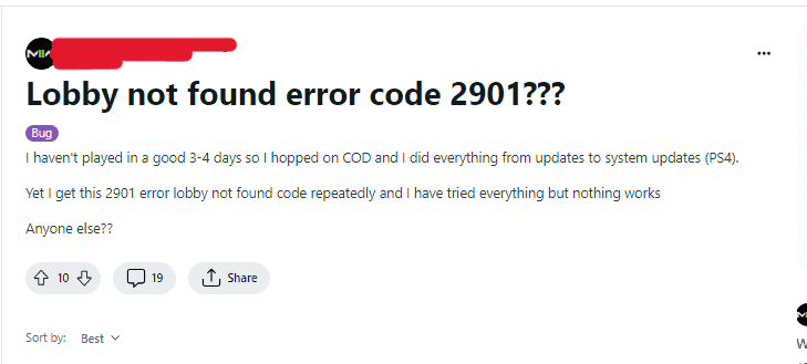 How to Fix Modern Warfare 3 Error Code 2901 2 How to Fix Modern Warfare 3 Error Code 2901