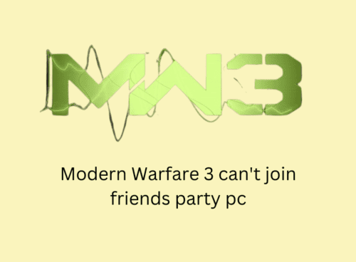 How to Fix Modern Warfare 3 can t join friends party pc 20231114 152357 0000