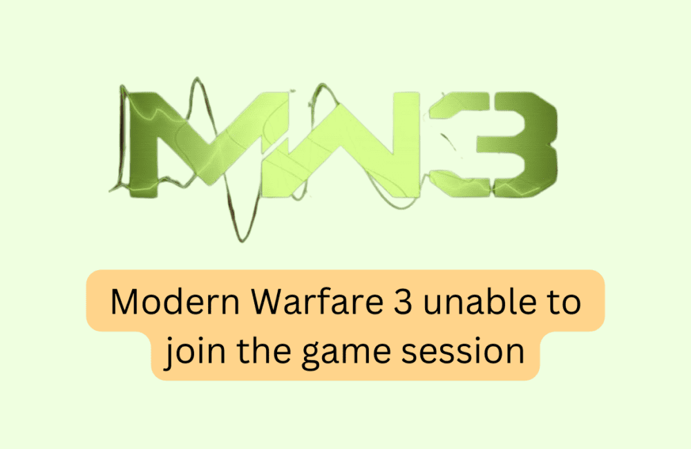 How to Fix Modern Warfare 3 unable to join the game session 20231114 174233 0000