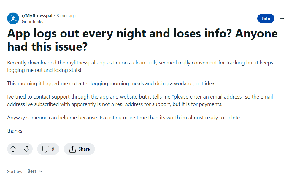 How to Fix Myfitnesspal Keeps Logging Me Out