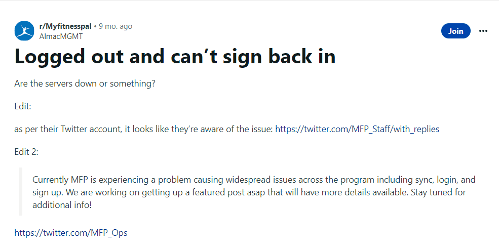 How to Fix Myfitnesspal Not Logging in