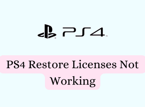 How to Fix PS4 Restore Licenses Not Working