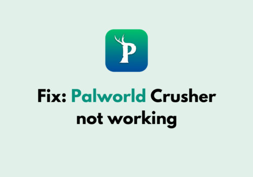 How to Fix Palworld Crusher not working 1