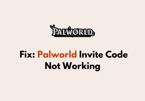 How to Fix Palworld Invite Code Not Working 1