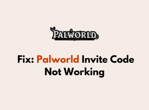 How to Fix Palworld Invite Code Not Working 1