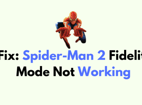How to Fix Spider Man 2 Fidelity Mode Not Working 1