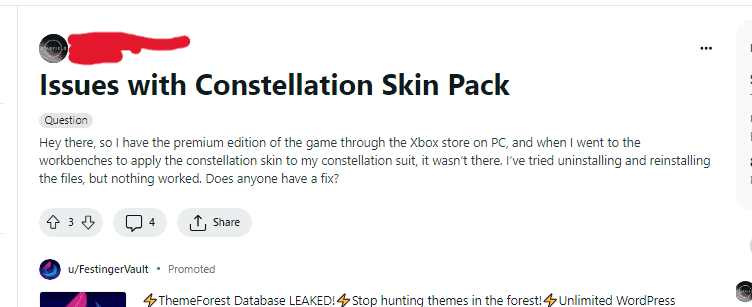 How to Fix Starfield Constellation Skin Pack Not Showing Up 2 How to Fix Starfield Constellation Skin Pack Not Showing Up