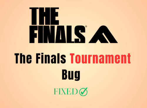 How to Fix The Finals Tournament Bug