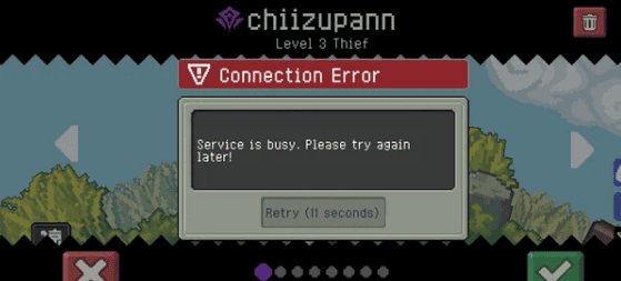 How to Fix The Service is Busy Please Try Again later in soul knight prequel