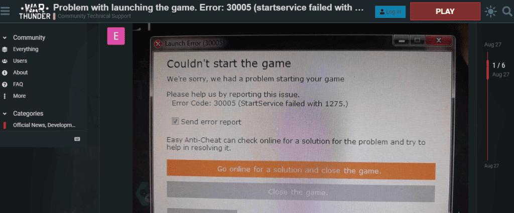 How to Fix War Thunder error code 30005 2 How to Fix War Thunder error code 30005