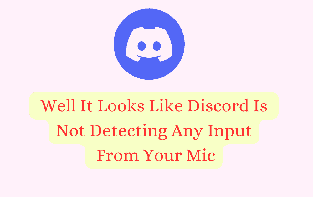 How to Fix Well It Looks Like Discord Is Not Detecting Any Input From Your Mic