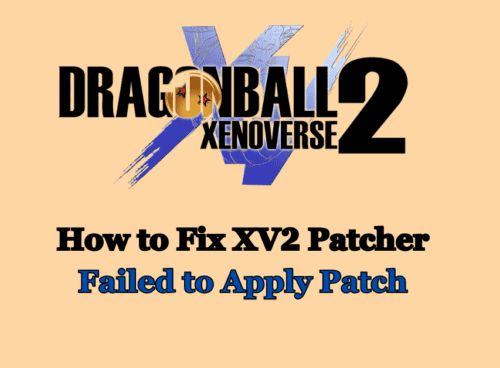 How to Fix XV2 Patcher Failed to Apply Patch