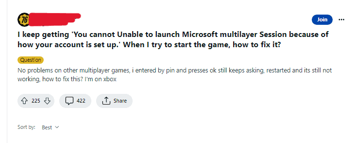 How to Fix "You cannot Unable to launch Multiplayer Session because of how your account is set up" on Fallout 76 2 How to Fix You cannot Unable to launch Multiplayer Session because of how your account is set up on Fallout 76