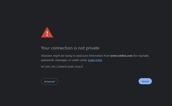 How To Fix Your Connection Is Not Private Roblox 2 How to Fix Your Connection is not private