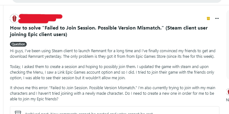 How to Fix “failed to join session” on Remnant 2 2 How to Fix failed to join session on Remnant 2