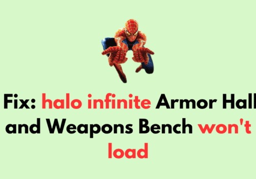 How to Fix halo infinite Armor Hall and Weapons Bench wont load 1