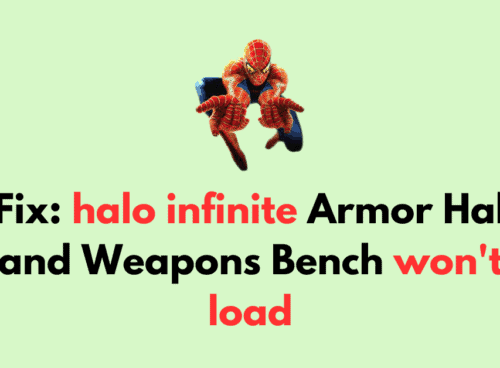 How to Fix halo infinite Armor Hall and Weapons Bench wont load 1