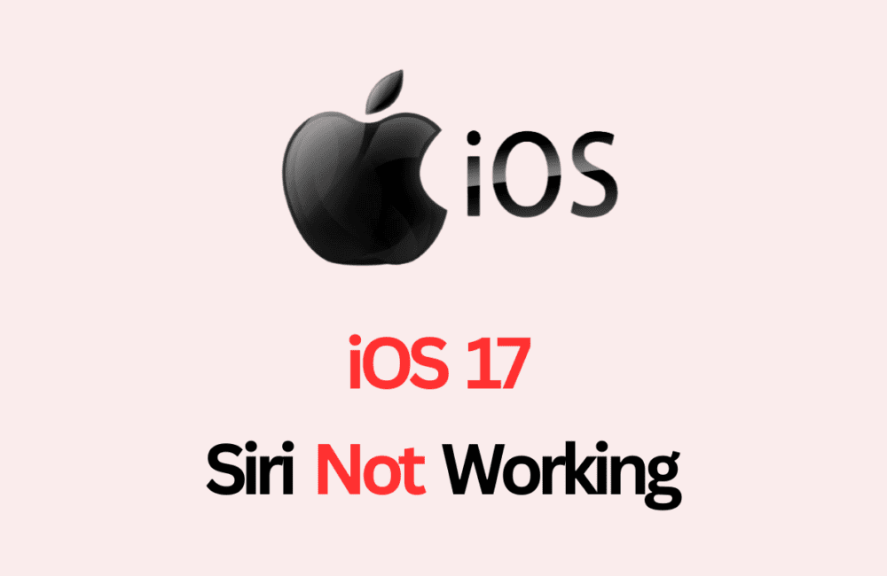 iOS 17 Siri Not Working