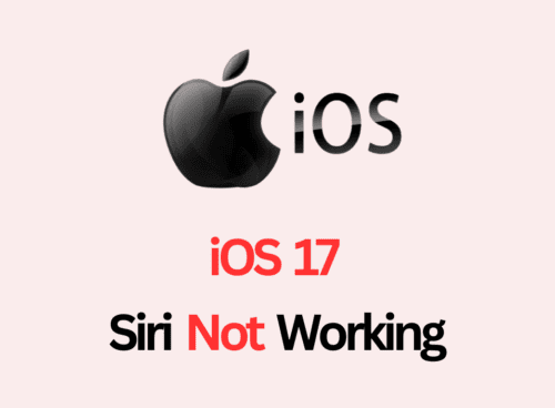 iOS 17 Siri Not Working