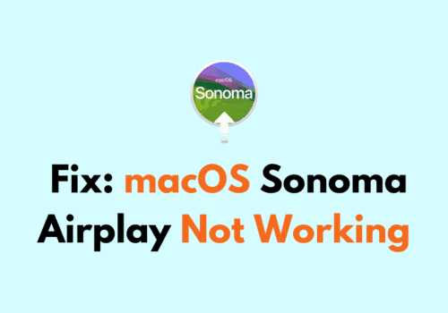 How to Fix macOS Sonoma Airplay Not Working 1