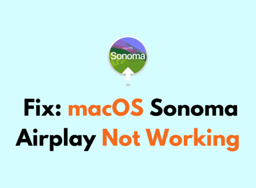How to Fix macOS Sonoma Airplay Not Working 1
