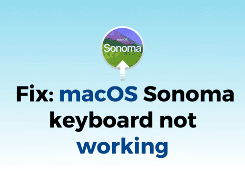 How to Fix macOS Sonoma keyboard not working 1