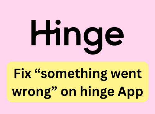 How to Fix something went wrong on hinge App 20231116 144819 0000