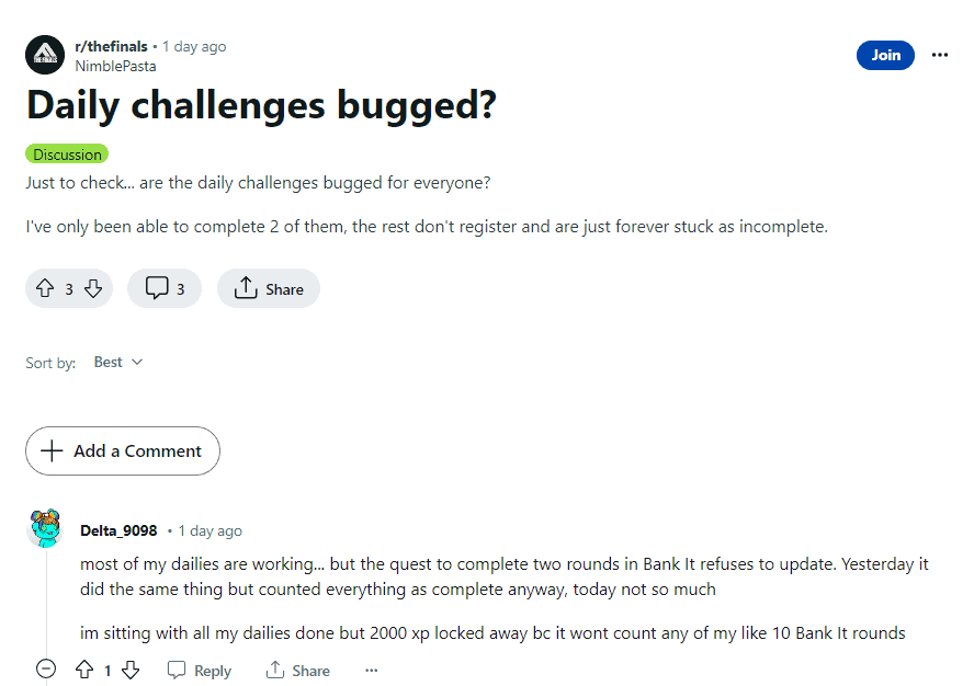 How to Fix the finals daily challenges not progressing