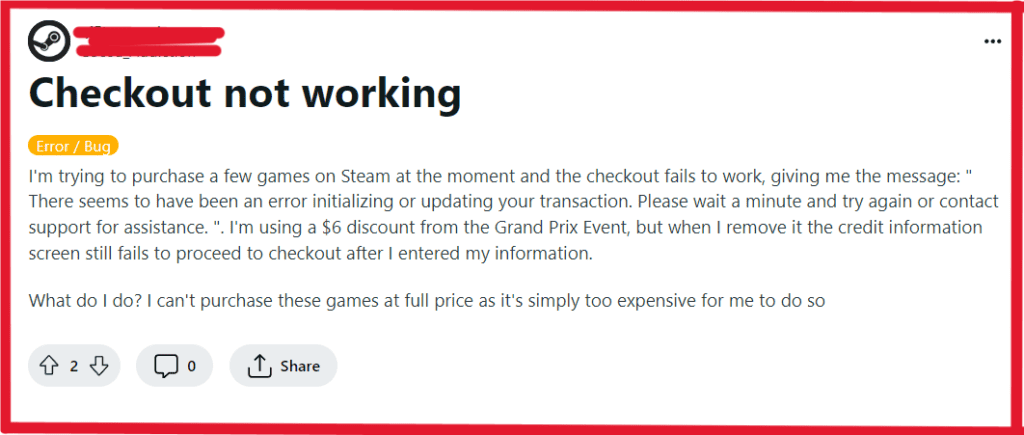 How to Fix ​​Steam Checkout Not Working