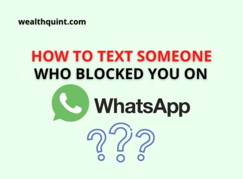 How to Text a Person Who Blocked You on whatsapp
