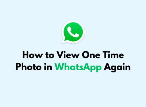 How to View One Time Photo in WhatsApp Again