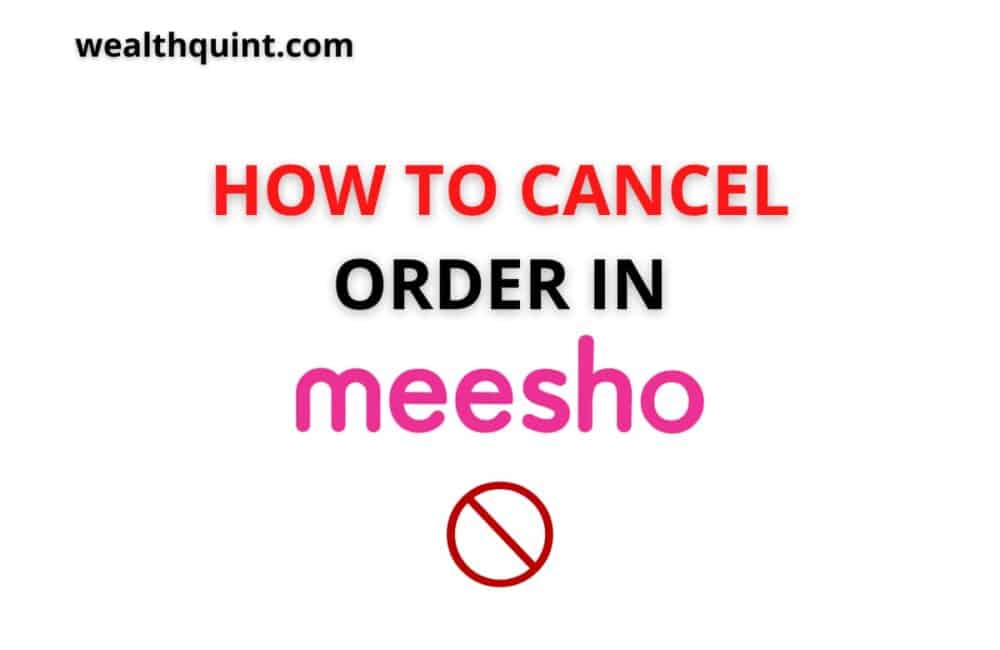 How to cancel order in Meesho