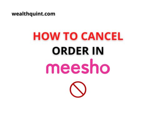 How to cancel order in Meesho
