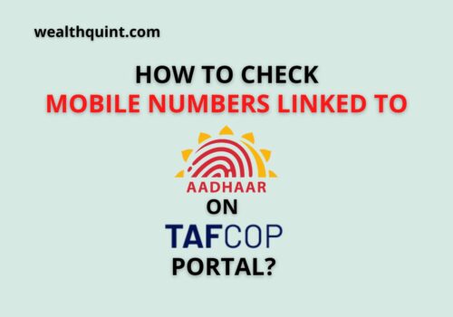How to check Mobile Numbers linked to Aadhaar on TAFCOP Portal