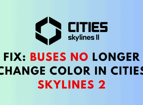 How to fix buses no longer change color in cities skylines 2 1