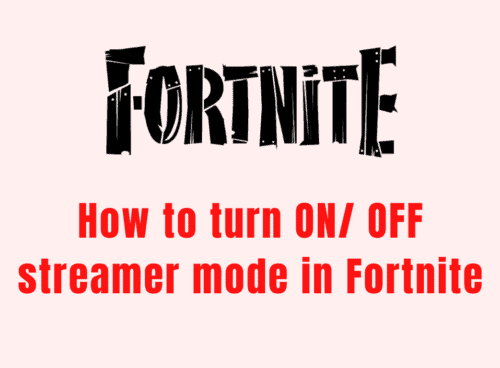 How to turn ON OFF streamer mode in Fortnite 20231115 150209 0000