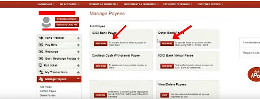 How to Add Beneficiary in ICICI Bank? 4 IBABN4