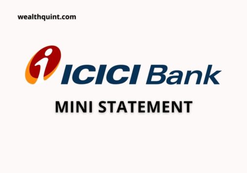 ICICI Bank Mini Statement