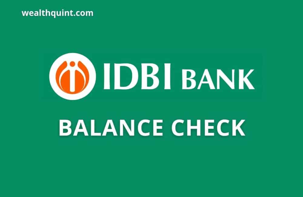 IDBI Bank Balance Check Number 1 IDBI Bank Balance check Number