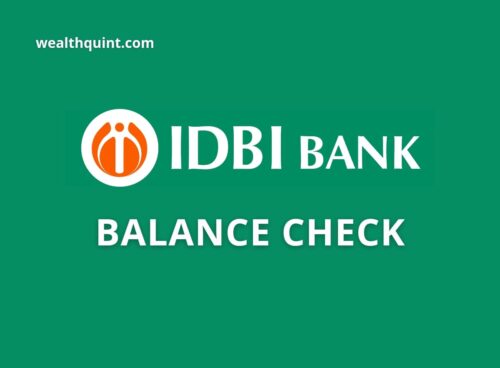 IDBI Bank Balance check Number