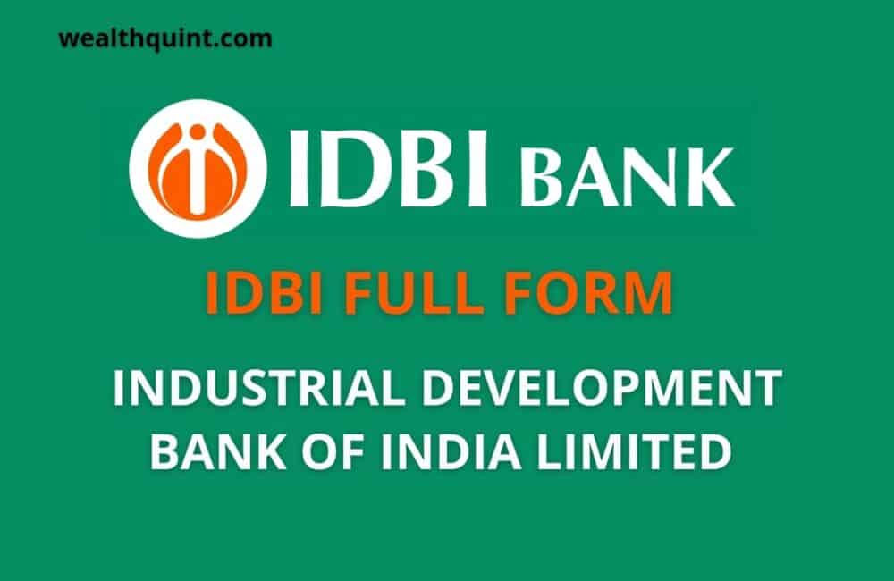 IDBI Full Form 1 IDBI Full Form