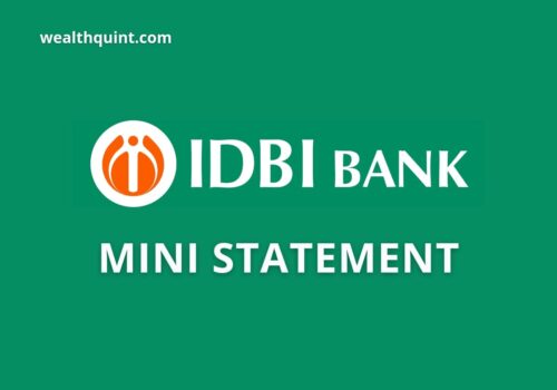 IDBI Bank Mini Statement