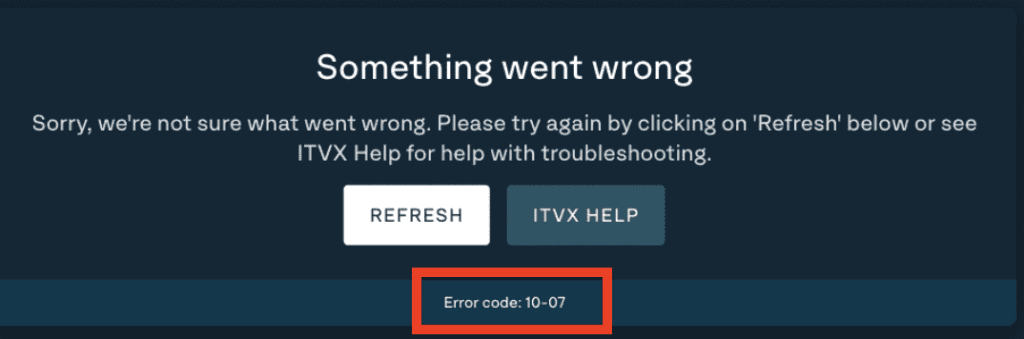 How to Fix ITV Hub Error Code 10-07 1 ITV Hub Error Code 10-07