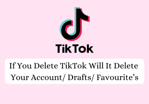 If You Delete TikTok Will It Delete Your Account/ Drafts/ Favourite’s