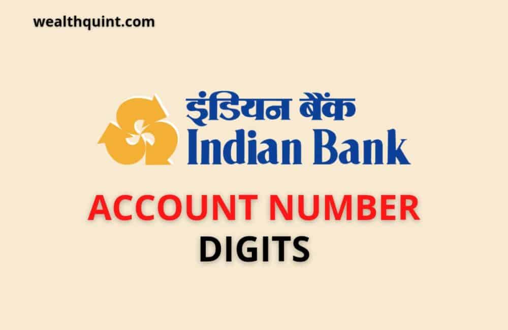 Indian Bank Account Number 1 Indian Bank Account Number Digits