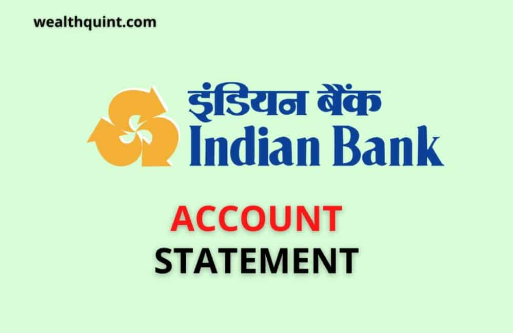 Indian Bank Account Statement