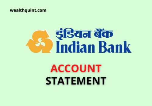 Indian Bank Account Statement