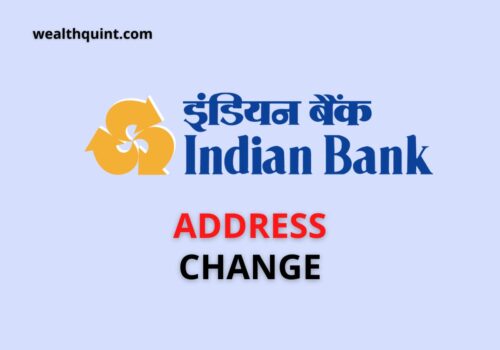 Indian Bank Address change