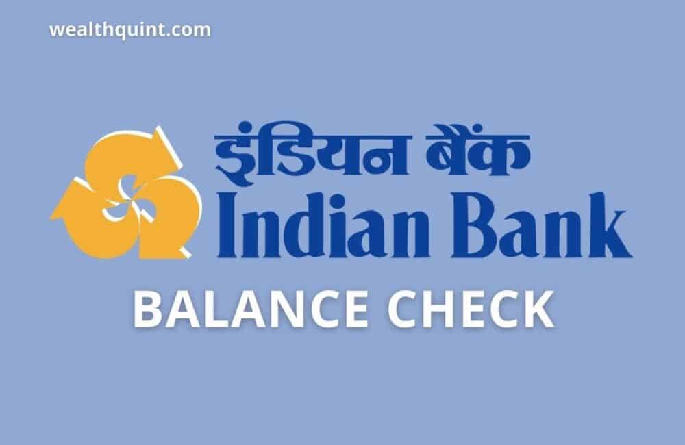 Indian Bank Balance check