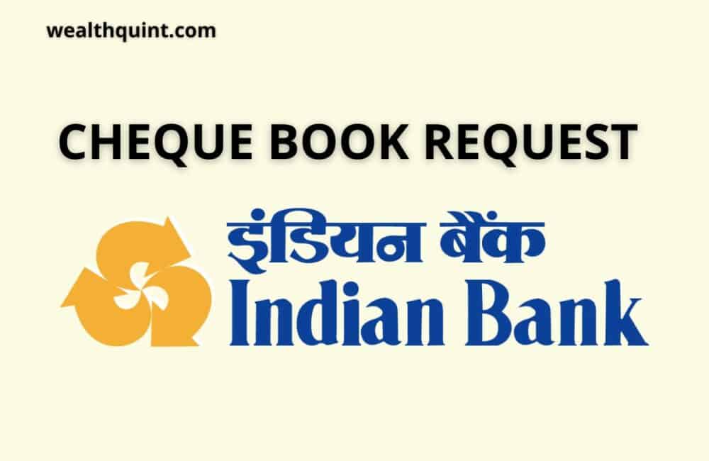 Indian Bank Cheque Book Request 1 Indian Bank Cheque Book Request